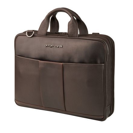 Giorgio Carelli férfi bőr laptoptaska 15 colos barna Campania
