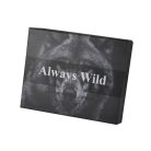 Férfi bőr pénztárca Always Wild minimalista csatos fekete