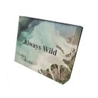 Férfi bőr pénztárca Always Wild csatos fekete