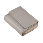 Női bőr pénztárca kisméretű taupe Gina Monti kártyatartós RFID fekvő