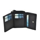 Női bőr pénztárca kisméretű taupe Gina Monti kártyatartós RFID fekvő