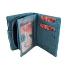 Női bőr pénztárca kisméretű Gina Monti kártyatartós RFID virágos