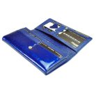 Női lakkbőr pénztárca nagyméretű Gregorio krokodilbőr mintás RFID 