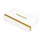 Női lakkbőr pénztárca nagyméretű Gregorio krokó mintás RFID kék
