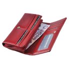 Női lakkbőr pénztárca nagyméretű Gregorio hullám mintás RFID