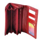 Női lakkbőr pénztárca nagyméretű Gregorio hullám mintás RFID
