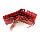 Női lakkbőr pénztárca nagyméretű kártyatartós Jennifer Jones lepke mintás RFID fekete